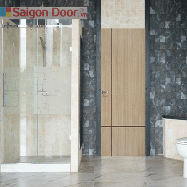 BÁO GIÁ CỬA GỖ NHÀ TẮM GIÁ RẺ TỪ 1.750.000đ/ bộ 2 Cửa phòng tắm bằng gỗ tạo điểm nhấn cho không gian