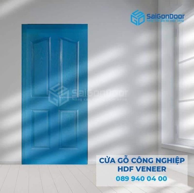 Cửa gỗ công nghiệp HDF phủ Veneer cao cấp Cửa gỗ công nghiệp HDF phủ Veneer cao cấp