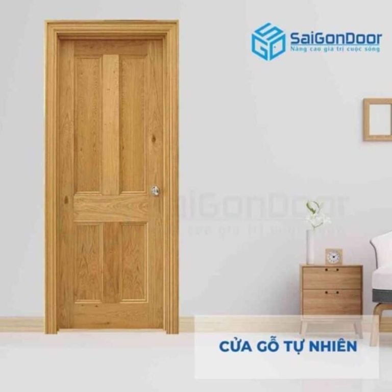 Mẫu cửa phòng ngủ gỗ tự nhiên luôn được khách hàng quan tâm Mẫu cửa phòng ngủ gỗ tự nhiên luôn được khách hàng quan tâm