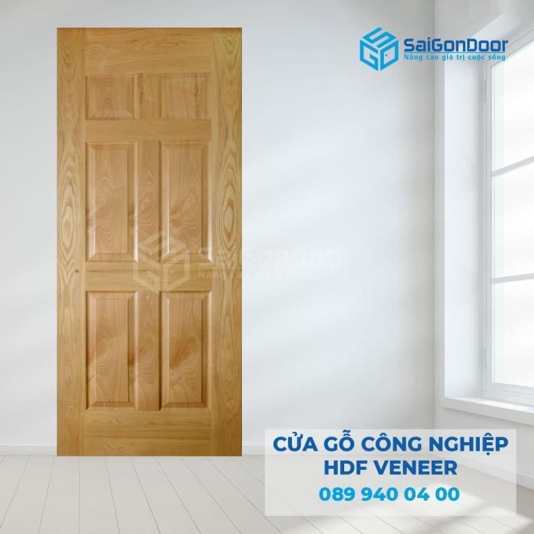 Cửa gỗ công nghiệp HDF Veneer Cửa gỗ công nghiệp HDF Veneer