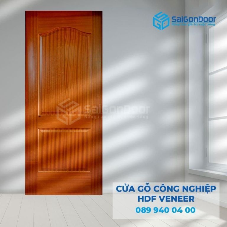 Cửa gỗ công nghiệp HDF Veneer thiết kế vân gỗ Cửa gỗ công nghiệp HDF Veneer thiết kế vân gỗ