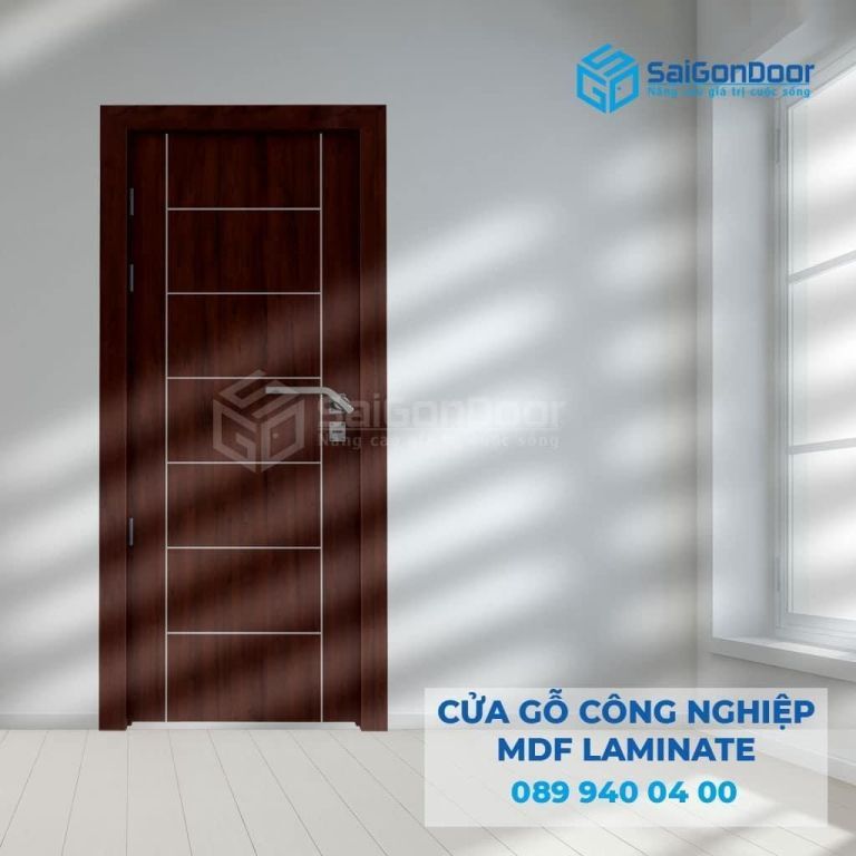 Giá thành phải chăng Cửa gỗ công nghiệp MDF Laminate