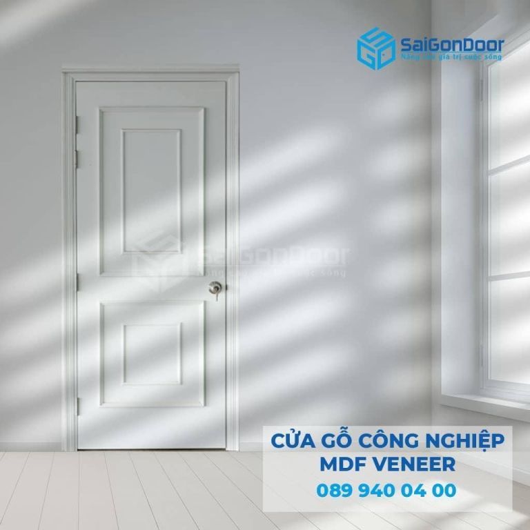 Cửa gỗ công nghiệp HDF Veneer hiện đại Cửa gỗ công nghiệp HDF Veneer hiện đại