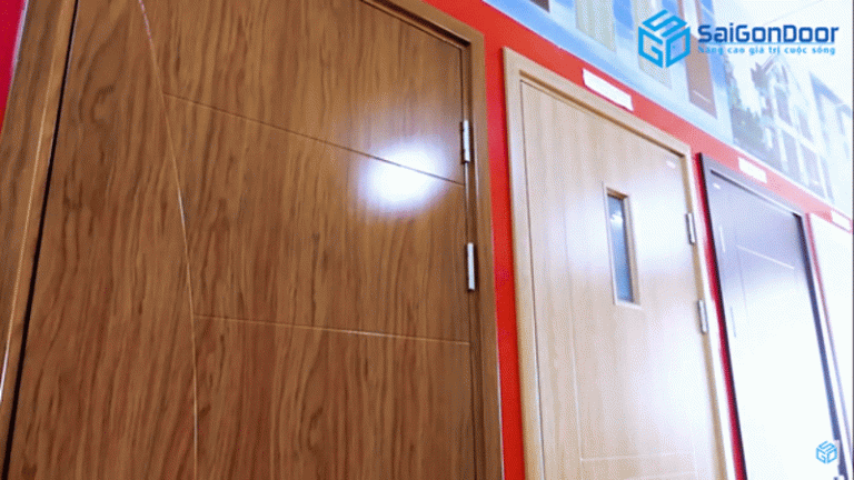 Hình ảnh thực tế cửa gỗ composite tại Saigondoor. Hình ảnh thực tế cửa gỗ composite tại Saigondoor.