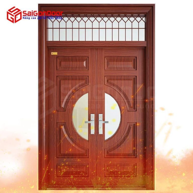 Cửa chống cháy có ô kính là gì? Những lưu ý khi lắp đặt cửa chống cháy có ô kính 19 Phoi cua thep van go.jpg