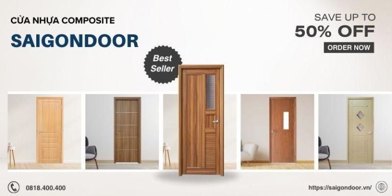 Giá Cửa Gỗ Nhựa Composite Hậu Giang Tại SaiGonDoor Chỉ Từ 2.800.000đ/Bộ 16 Mẫu cửa nhựa composite chất lượng