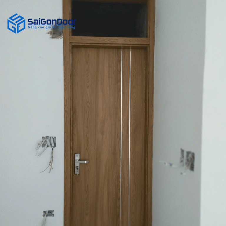 Hình ảnh thực tế cửa gỗ nhựa siêu chịu nước 3 Hình ảnh thực tế cửa gỗ nhựa siêu chịu nước 3