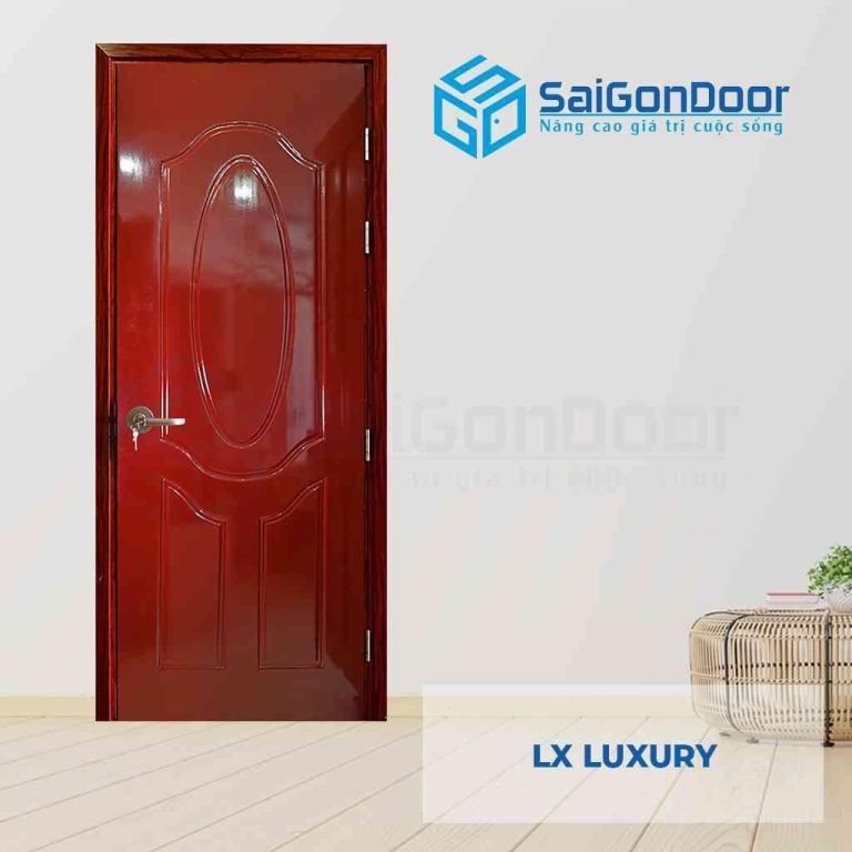 Mẫu 15: cửa nhựa Composite Sungyu LX sơn gỗ đỏ Mẫu 15: cửa nhựa Composite Sungyu LX sơn gỗ đỏ