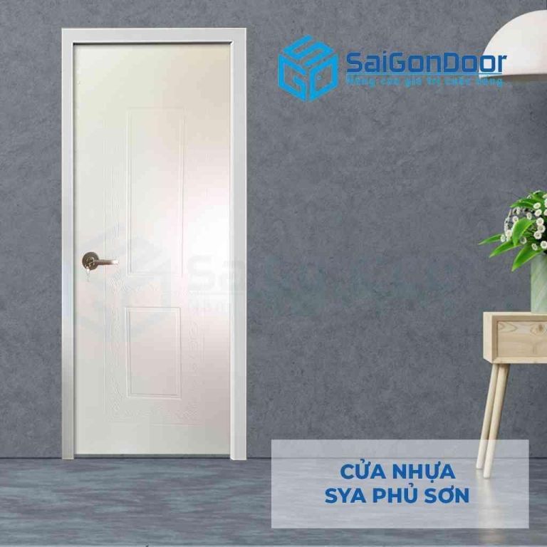 Mẫu 14: cửa nhựa Composite Sungyu SYA trắng sơn bóng Mẫu 14: cửa nhựa Composite Sungyu SYA trắng sơn bóng