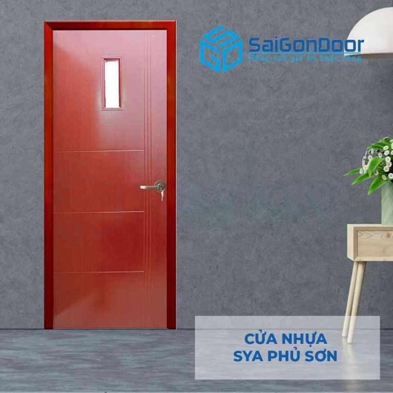 Mẫu 12: cửa nhựa Composite Sungyu SYA gỗ đậm Mẫu 12: cửa nhựa Composite Sungyu SYA gỗ đậm