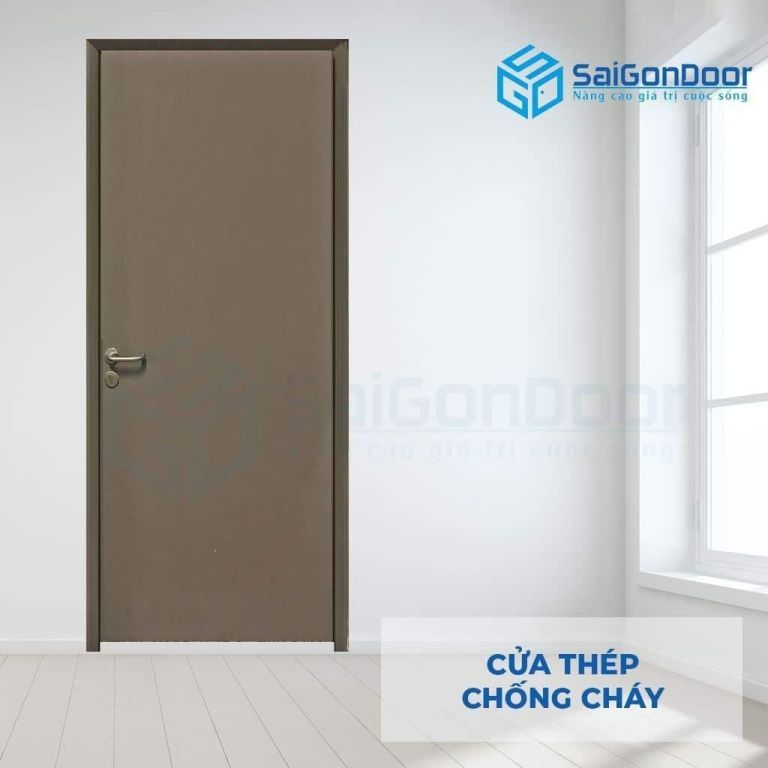Mẫu cửa chống cháy P1 màu đen Mẫu cửa chống cháy P1 màu đen