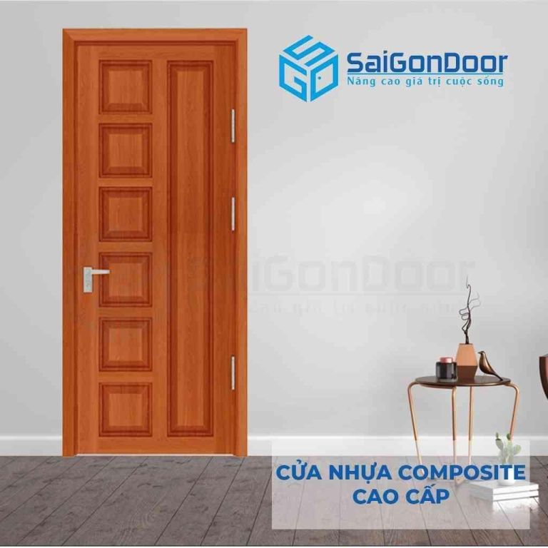 Mẫu cửa nhựa gỗ chịu nước 6B Sapele Mẫu cửa nhựa gỗ chịu nước 6B Sapele