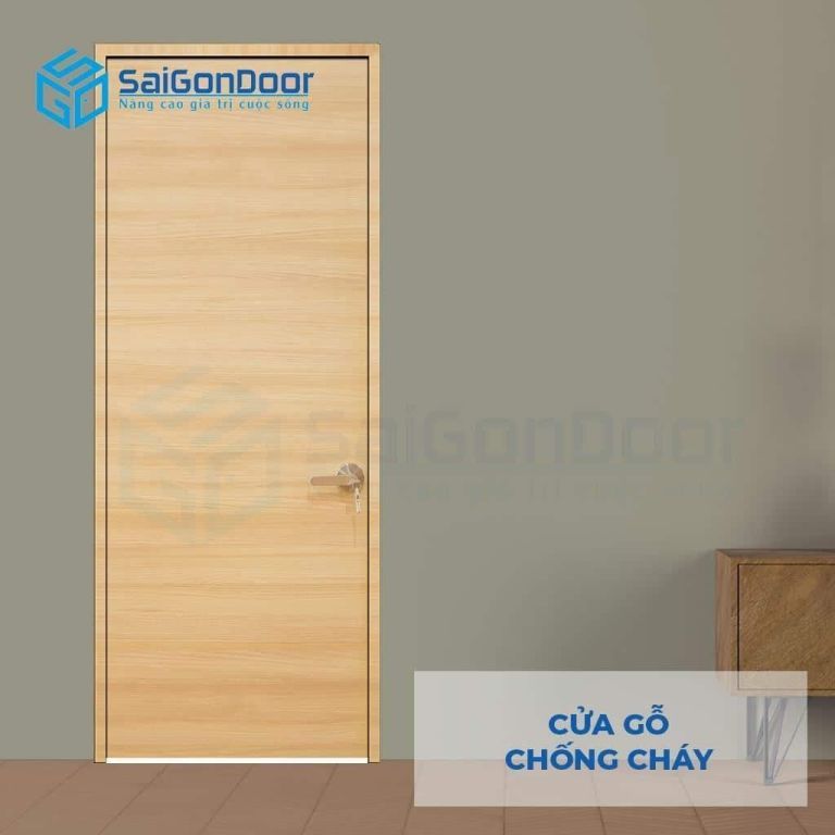 Mẫu cửa gỗ chống cháy MDF Laminate vân ngang Mẫu cửa gỗ chống cháy MDF Laminate vân ngang