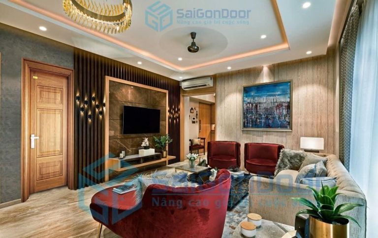 30+ Mẫu cửa thép vân gỗ chống cháy chất lượng mới nhất 2023 7 mau-cua-thep-van-go-sang-trong