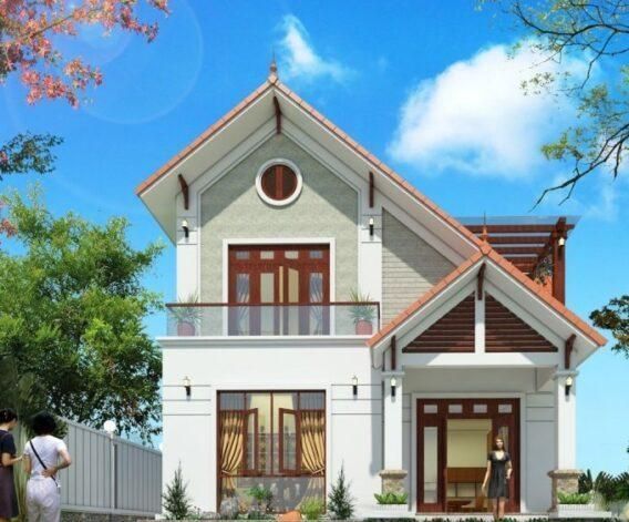 50+ mẫu thiết kế nhà 2 tầng đẹp cuốn hút nhất hiện nay 15 Mẫu thiết kế nhà vuông 2 tầng mái thái