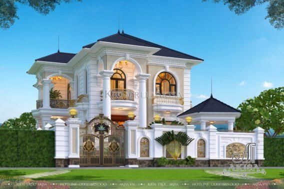 50+ mẫu thiết kế nhà 2 tầng đẹp cuốn hút nhất hiện nay 14 Mẫu thiết kế nhà 2 tầng theo phong cách tân cổ điển
