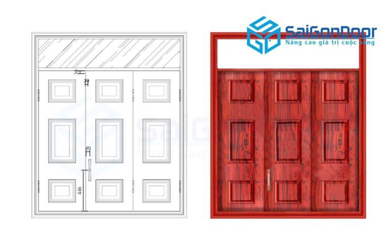 mẫu cửa thép vân gỗ mẫu cửa thép vân gỗ