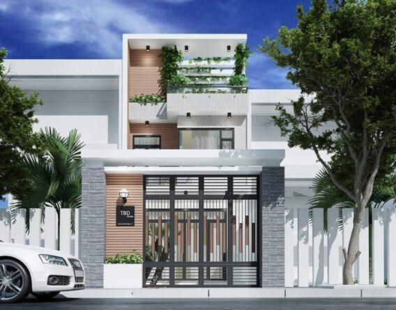 50+ mẫu thiết kế nhà 2 tầng đẹp cuốn hút nhất hiện nay 16 Mẫu thiết kế nhà vuông 2 tầng phù hợp với nhà mặt phố