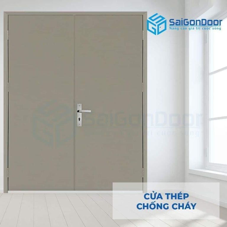 Cửa ngăn cháy thép 2P1 SGD Cửa ngăn cháy thép 2P1 SGD