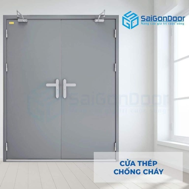 Cửa thoát hiểm thép 2P SGD Cửa thoát hiểm thép 2P SGD