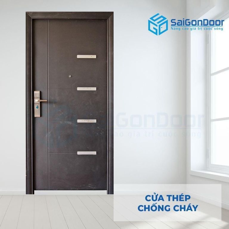 Cửa thoát hiểm thép P1 đen SGD Cửa thoát hiểm thép P1 đen SGD