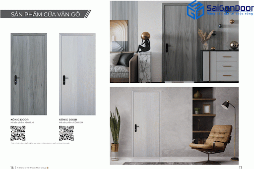 Sản phẩm cửa gỗ composite vân gỗ Catalogue cua go composite tai SaigonDoor phien ban moi11