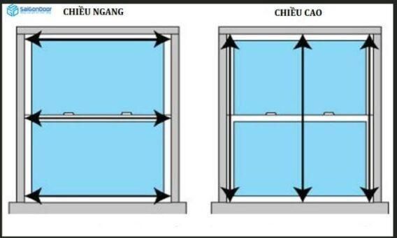 kích thước cửa sổ phòng ngủ