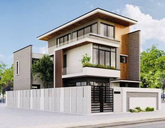 50+ Mẫu thiết kế nhà 3 tầng đẹp được ưa chuộng nhất hiện nay 21 Thiết kế nhà 3 tầng 2 mặt tiền