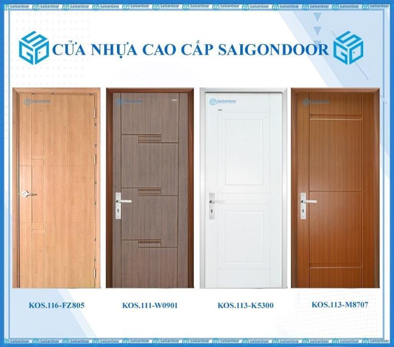Cửa nhựa composite có mấy loại? Các mẫu đang được ưa chuộng 7 Cửa nhựa composite có mấy loại