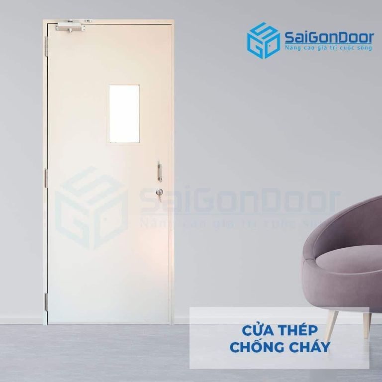 Cửa cách nhiệt thép P1G1 trắng SGD Cửa cách nhiệt thép P1G1 trắng SGD