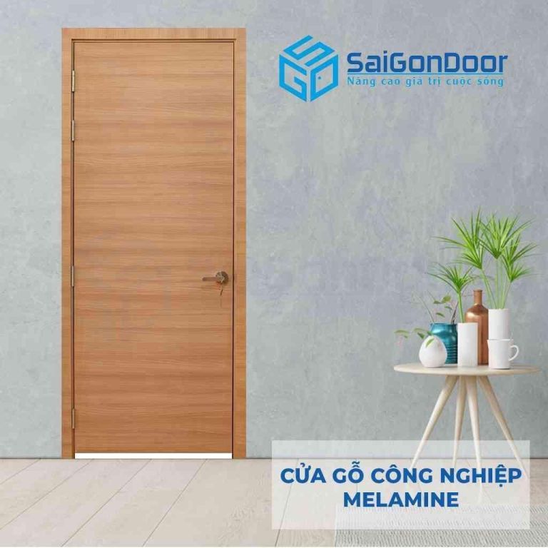 Cửa cách nhiệt MDF Melamine P1 vân ngang SGD Cửa cách nhiệt MDF Melamine P1 vân ngang SGD