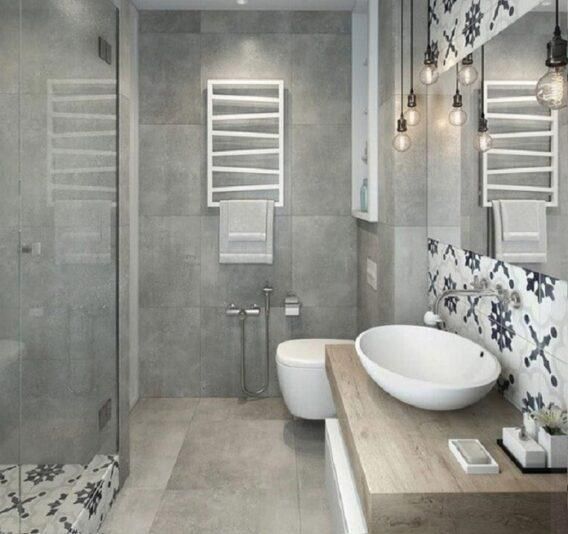 99+ Mẫu thiết kế nhà vệ sinh hiện đại tiện ích nhất hiện nay 23 Thiết kế phù hợp với những nhà ống
