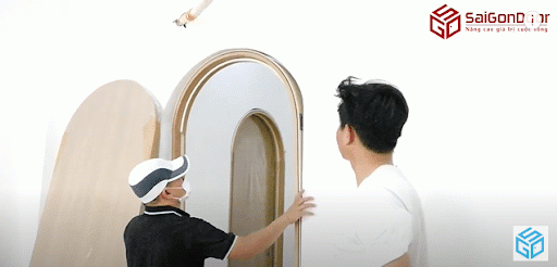 Đưa vòm cửa vào ô tường Đưa vòm cửa vào ô tường