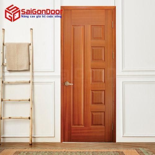 Cửa gỗ công nghiệp HDF Veneer 6B-Sapele 8