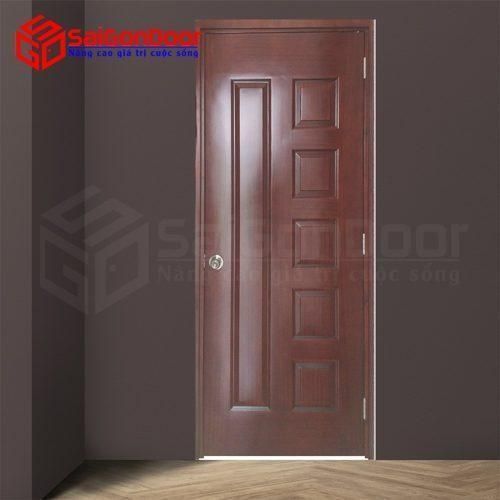Cửa gỗ công nghiệp HDF Veneer 6B-Căm-xe 2
