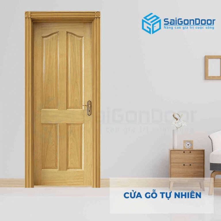 Cửa gỗ nguyên tấm là gì? Các mẫu cửa gỗ nguyên tấm đẹp nhất 24 cửa gỗ nguyên tấm 10
