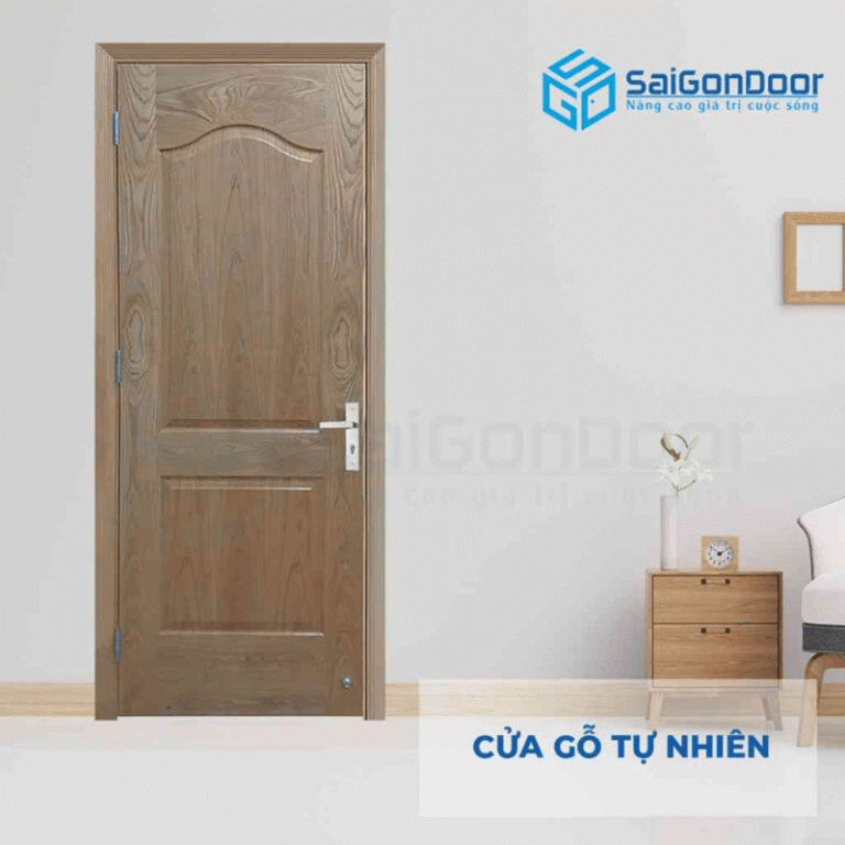 Cửa gỗ nguyên tấm là gì? Các mẫu cửa gỗ nguyên tấm đẹp nhất 26 cửa gỗ nguyên tấm 12