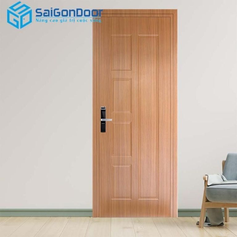 20+ Mẫu Cửa Nhựa Lõi Thép Vân Gỗ Hot Nhất Và Bảng Giá 2025 33 Cửa có pano thiết kế độc đáo