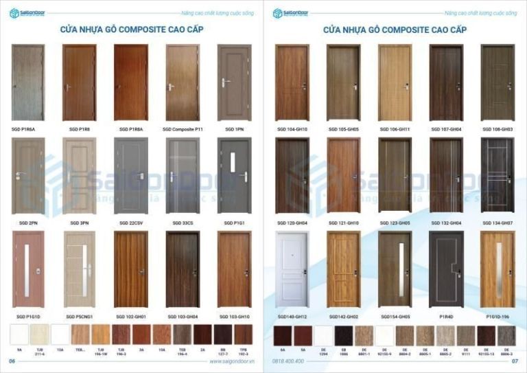 30+ Mẫu Cửa Nhựa Thông Phòng - Cập Nhật Báo Giá Cửa Mới Nhất 27 Cửa nhựa thông phòng composite đẹp