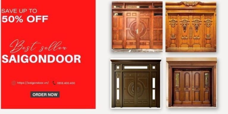Tìm hiểu về mẫu cửa gỗ tự nhiên 4 cánh 