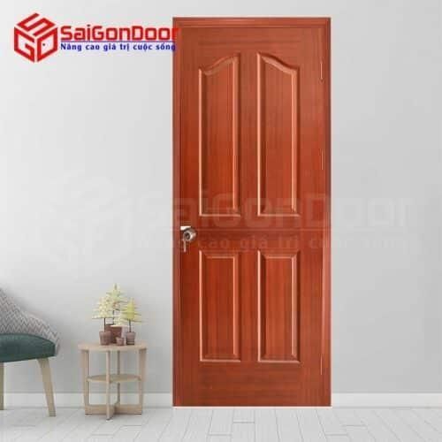 Cửa gỗ công nghiệp HDF Veneer 4A-Xoan Đào