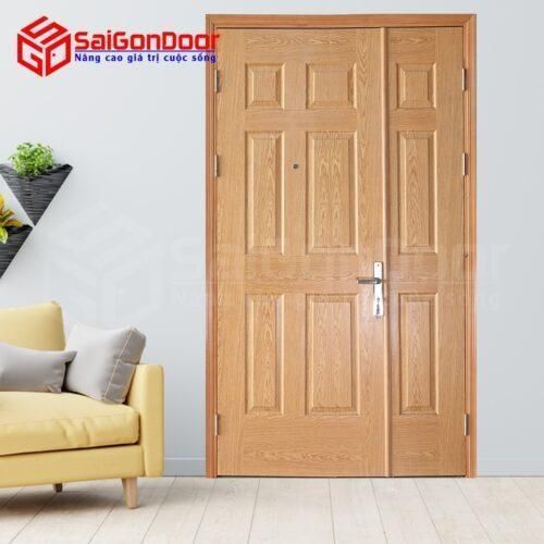 Cửa gỗ công nghiệp HDF Veneer 9A-Oak