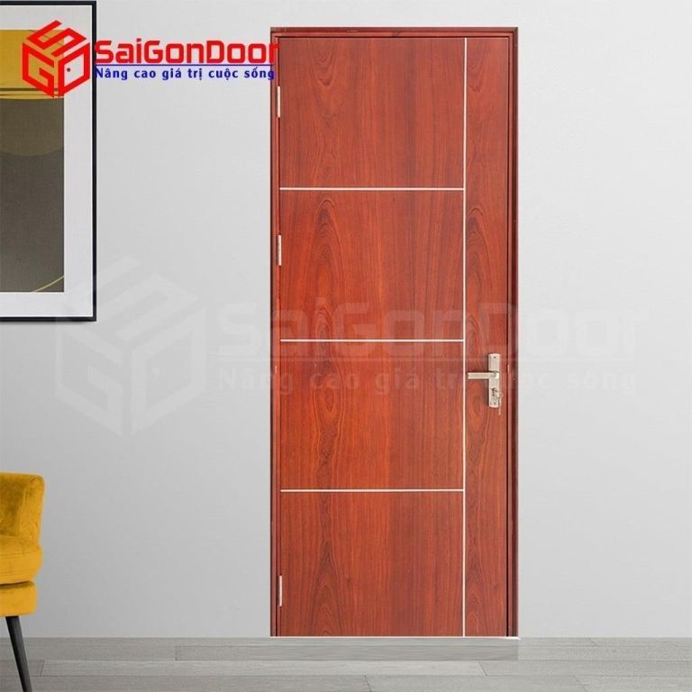 Cửa gỗ công nghiệp MDF Veneer P1R4 Căm-xe 4 Cua go MDF Veneer P1R4 Cam