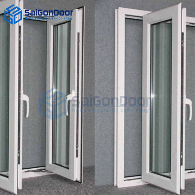 Kiểu cửa mở quay được sử dụng khá phổ biến hiện nay những lưu ý khi lựa chọn cửa nhựa lõi thép