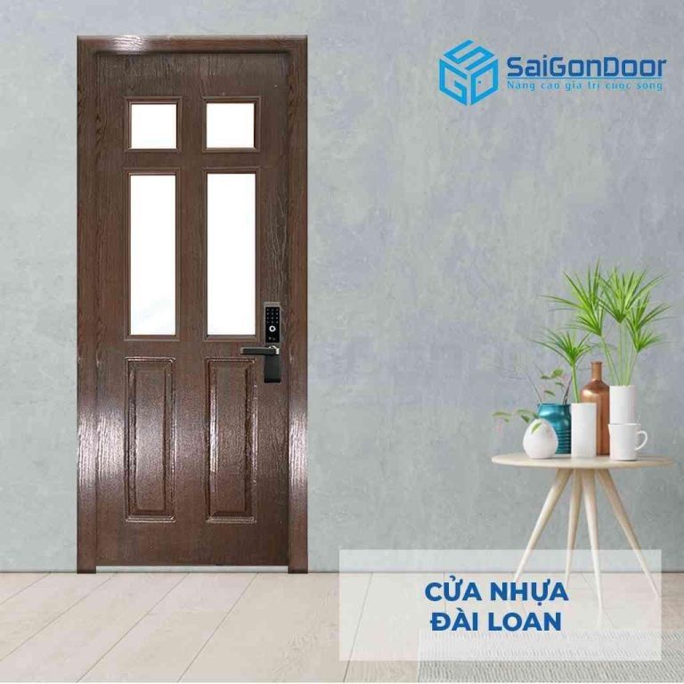 Cửa được thiết kế mang đậm chất cổ điển các mẫu cửa nhựa giả gỗ