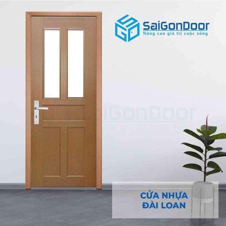 Cửa nhựa Đài Loan đơn giản kèm kính Cửa nhựa Đài Loan đơn giản kèm kính