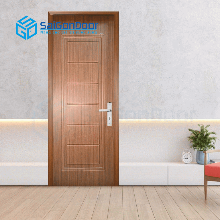 Cửa nhựa ABS màu nâu gỗ sậm Cửa nhựa ABS màu nâu gỗ sậm