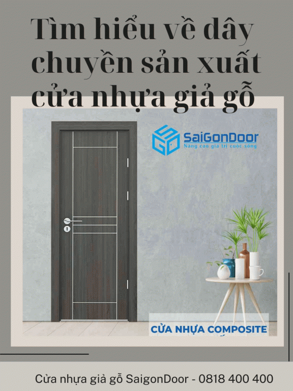 Tìm hiểu về dây chuyền sản xuất cửa nhựa giả gỗ 5 Dây chuyền sản xuất cửa nhựa giả gỗ