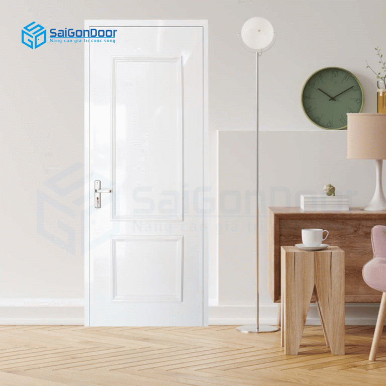Cửa nhựa vân gỗ có nhiều ưu điểm nổi bật Cửa nhựa vân gỗ phòng ngủ