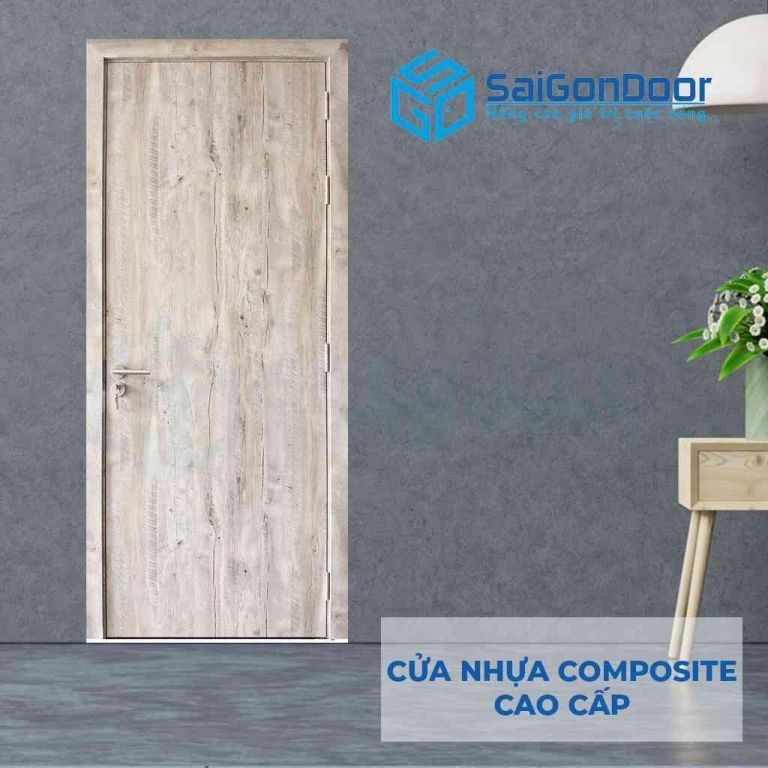 Mẫu cửa nhựa màu xám vân gỗ cánh trơn Mẫu cửa nhựa cao cấp nhà vệ sinh